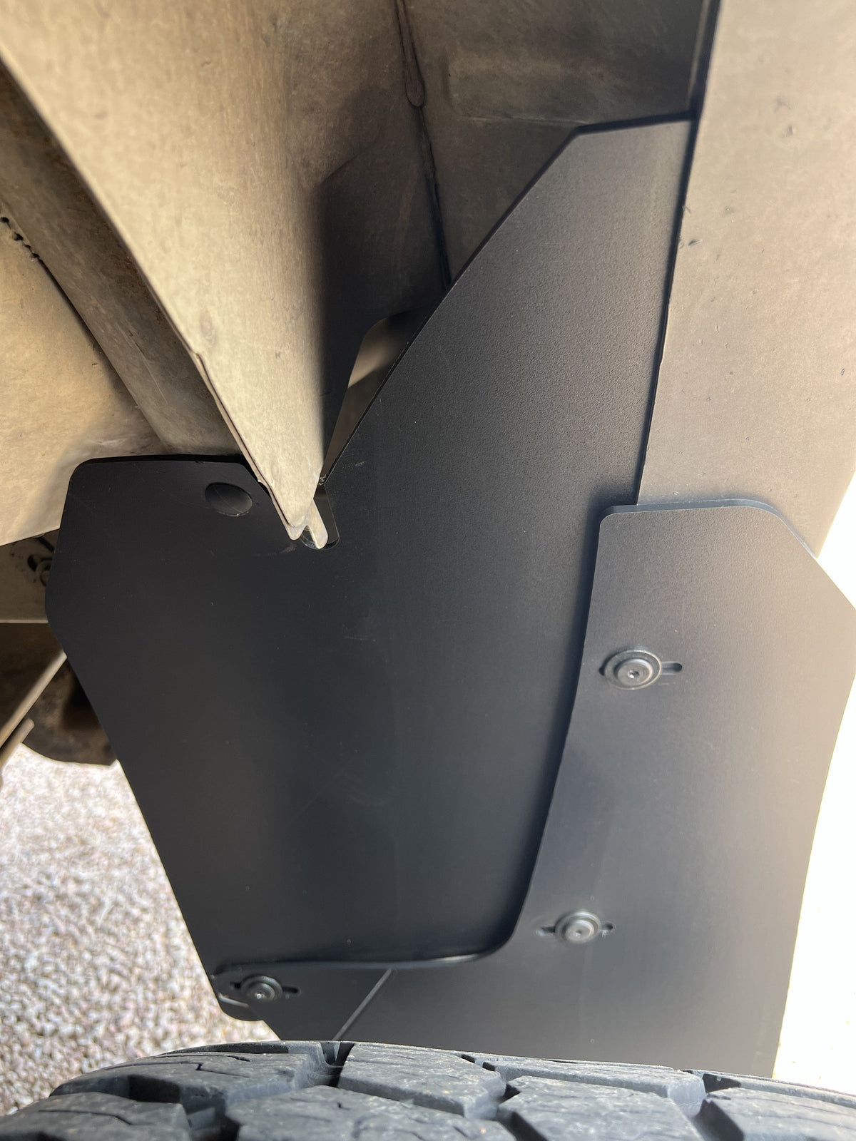 Ark Splash Guards Inner Wheel Well Guard Rear Wheelwell Liner Panels - Rear only / White 2010-2014 Ford Raptor TriXpoly Rear Gap Fillers