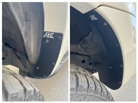 Ark Splash Guards Mud Flap Deletes Complete Set / White 2003-2005 Toyota 4Runner TriXPoly Mudflap Deletes