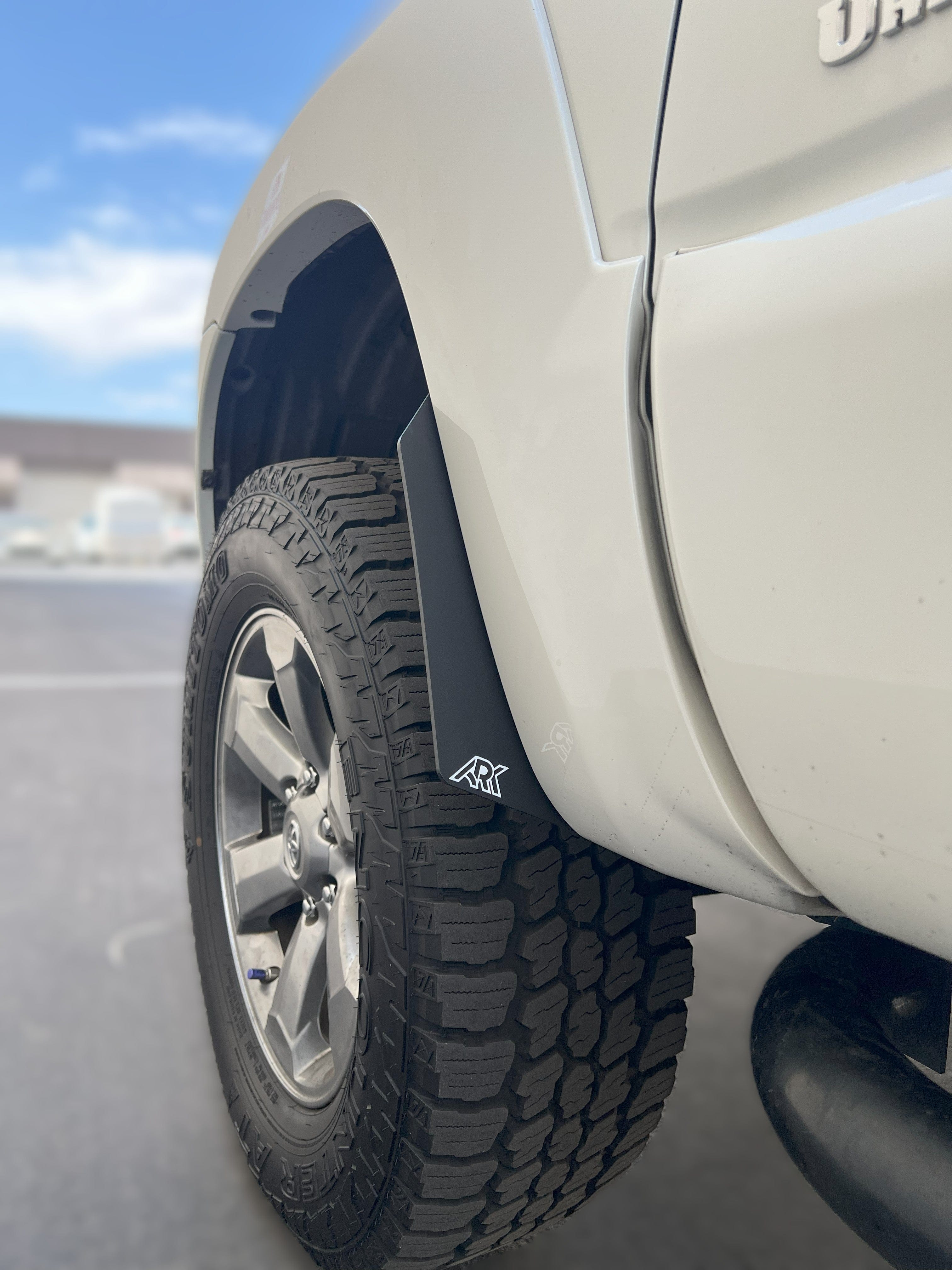 Ark Splash Guards Mud Flap Micro Delete Front Only / White 2003-2005 Toyota 4Runner TriXPoly Micro Flare Mudflap Deletes
