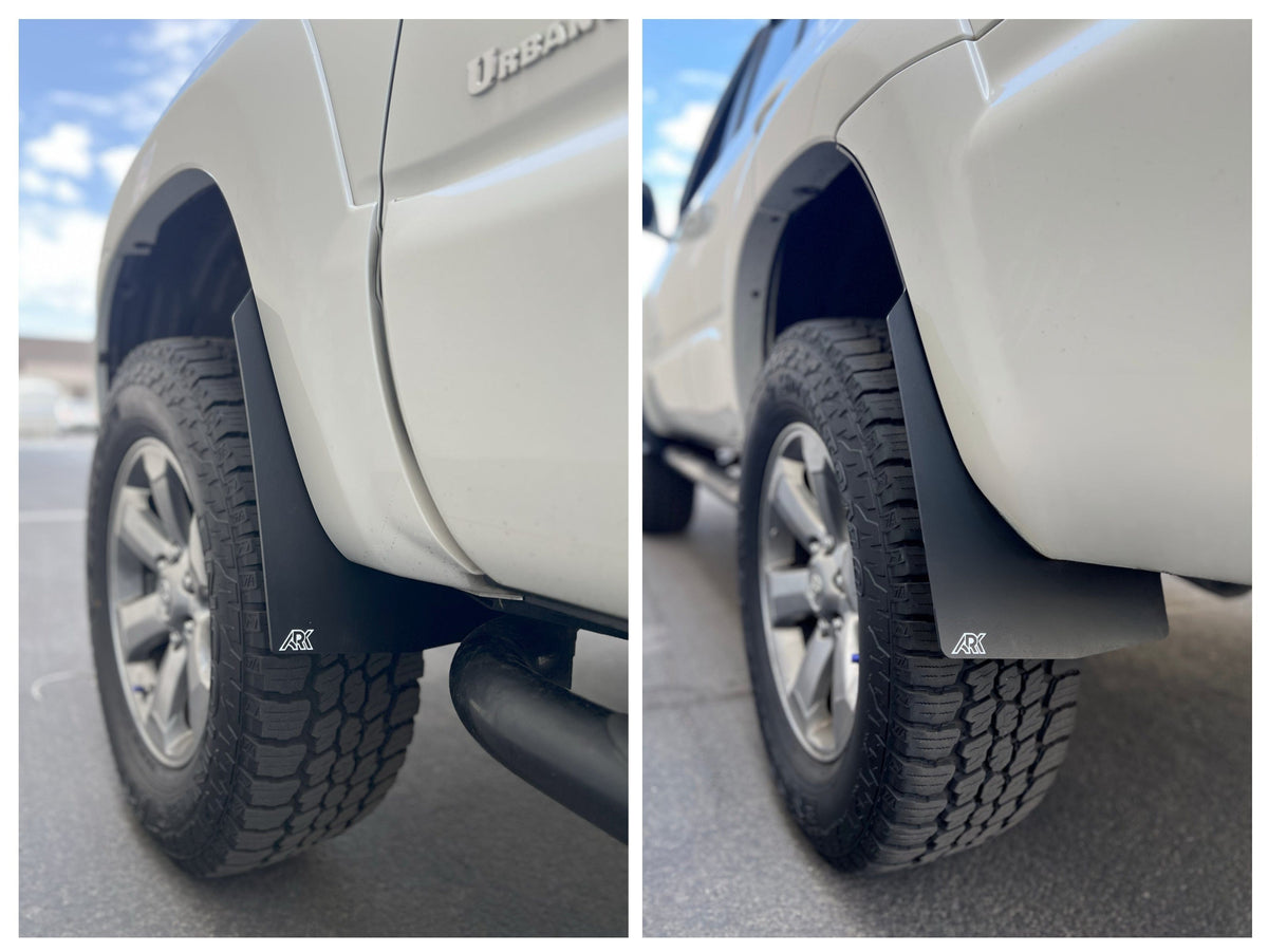 Ark Splash Guards Mud Flap Mid-Mudflaps Complete Set / White 2003-2005 Toyota 4Runner TriXPoly Mid-Mudflaps