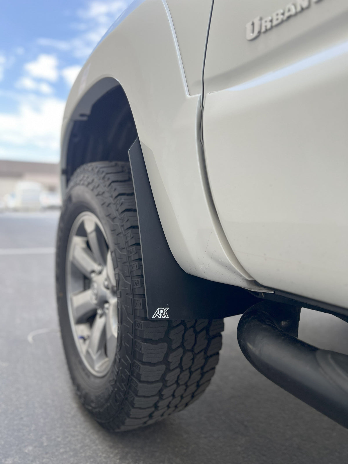 Ark Splash Guards Mud Flap Mid-Mudflaps Front Only / White 2003-2005 Toyota 4Runner TriXPoly Mid-Mudflaps