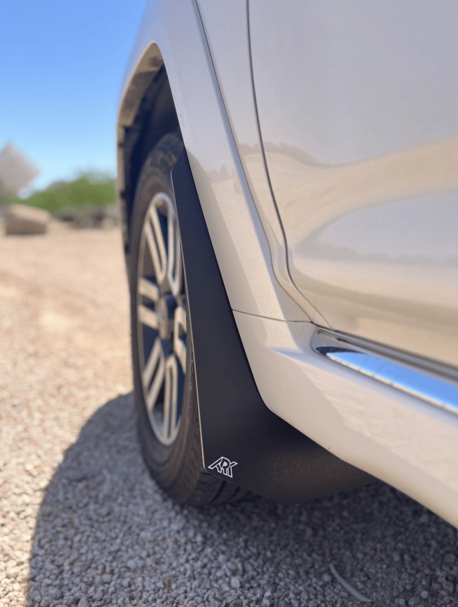 Ark Splash Guards Mud Flap Mid-Mudflaps Front Only / White 2010-2024 Toyota 4Runner Limited TriXPoly Mid-Mudflaps