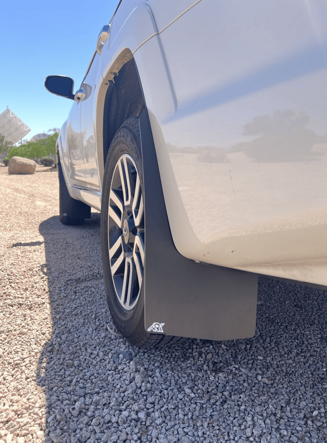 Ark Splash Guards Mud Flap Mudflaps Rear Only / White 2010-2024 Toyota 4Runner Limited TriXPoly Mudflaps