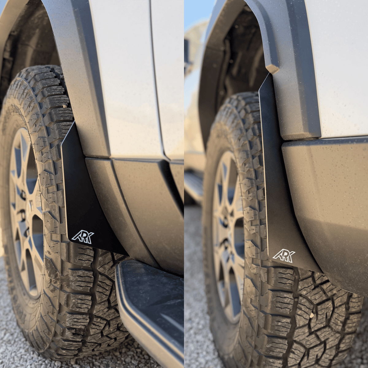 Ark Splash Guards Mudflap Micros Complete Set / White 2024-2026 Lexus GX550 Overtrail TriXpoly Micro Flares