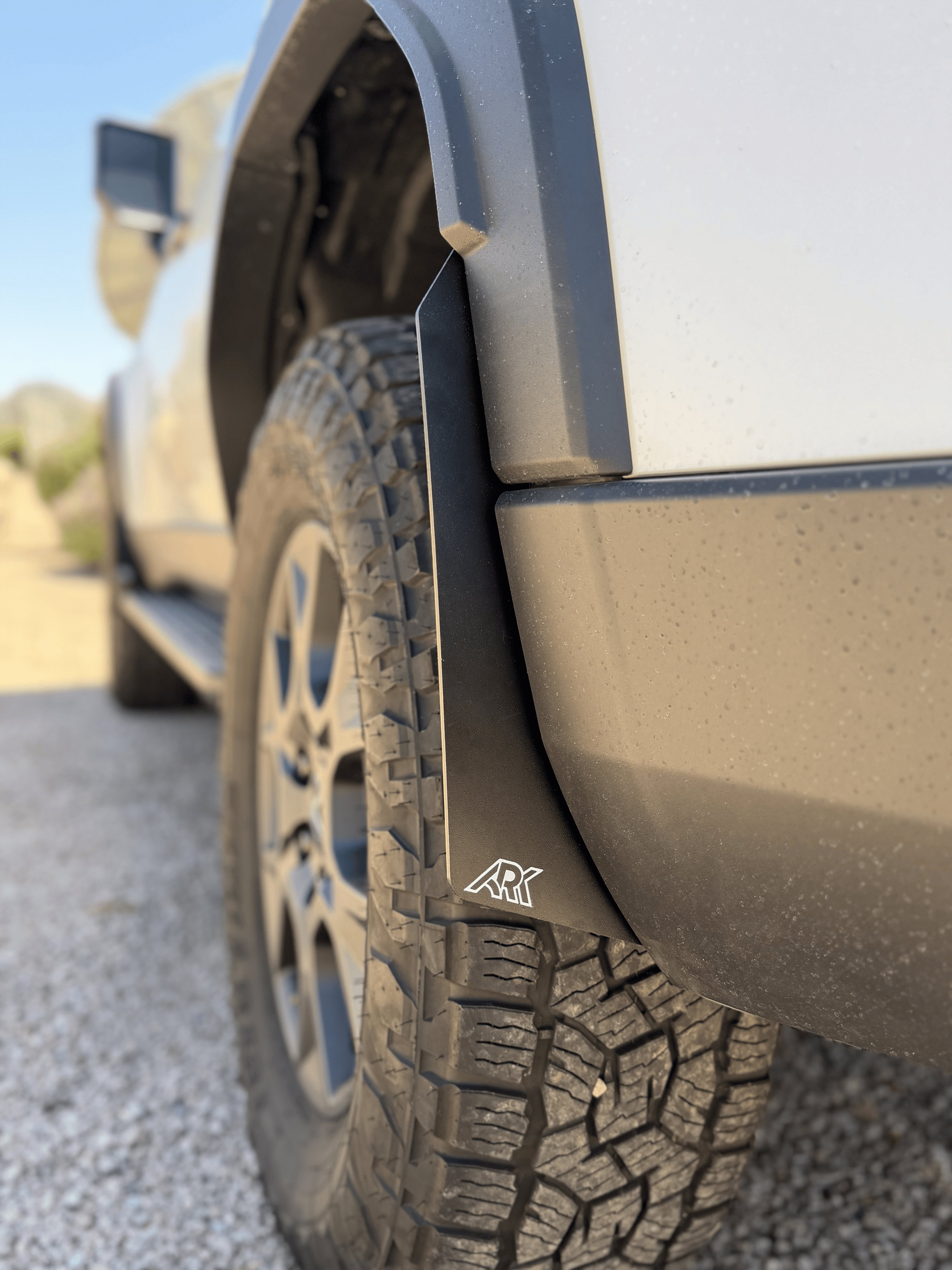 Ark Splash Guards Mudflap Micros Rear Only / White 2024-2026 Lexus GX550 Overtrail TriXpoly Micro Flares
