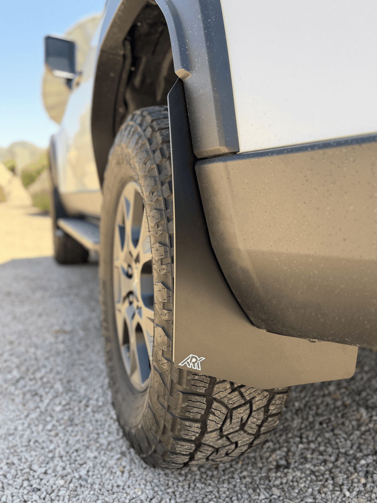 Ark Splash Guards Mudflap Mid-Mud Flaps Rear Only / White 2024-2026 Lexus GX550 Overtrail TriXpoly Mid-Mudflaps