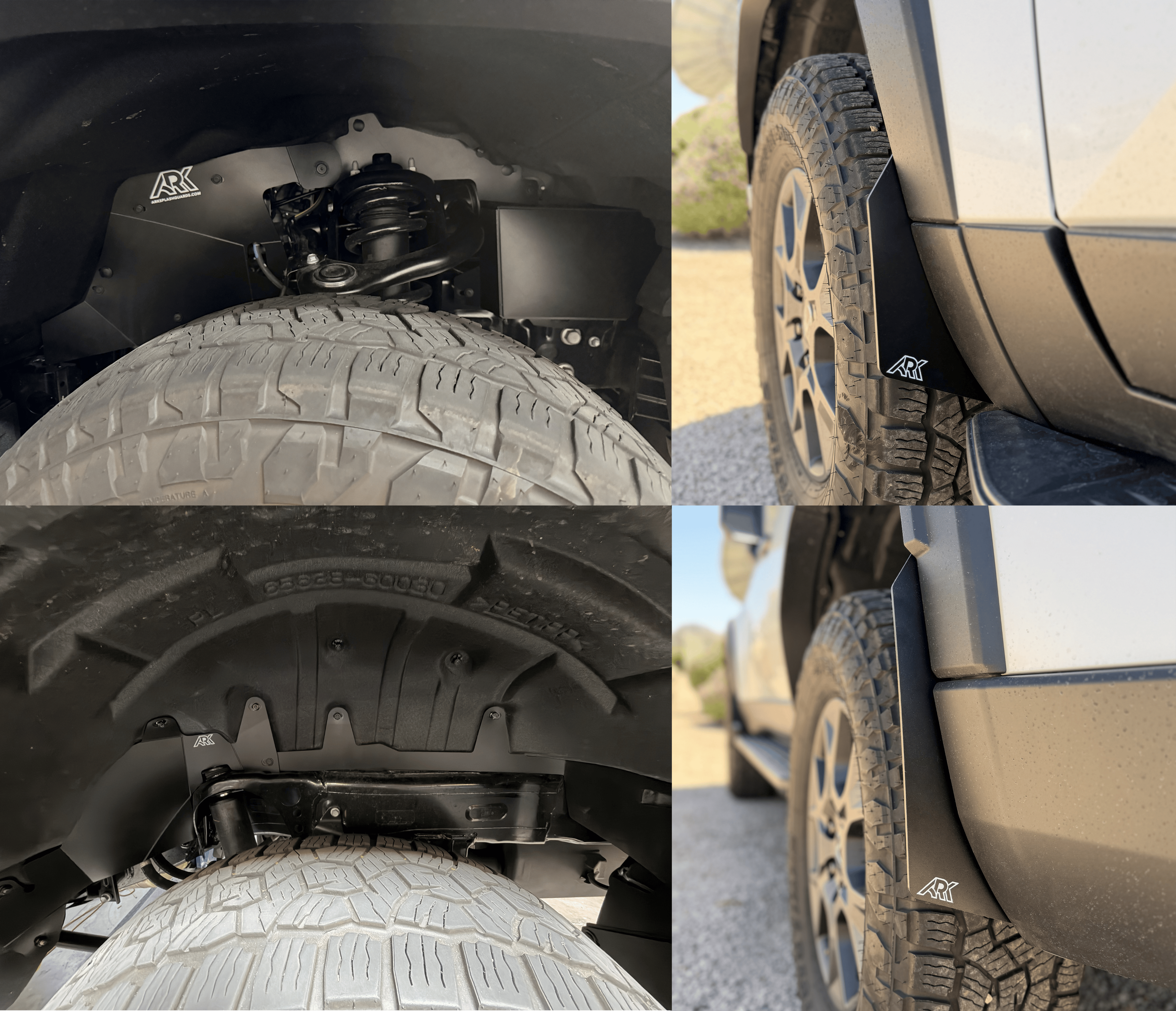 Ark Splash Guards Splash Guard Micros Combo Kit / White 2024-2026 Lexus GX550 Overtrail TriXpoly Complete Kits - Bundle and Save