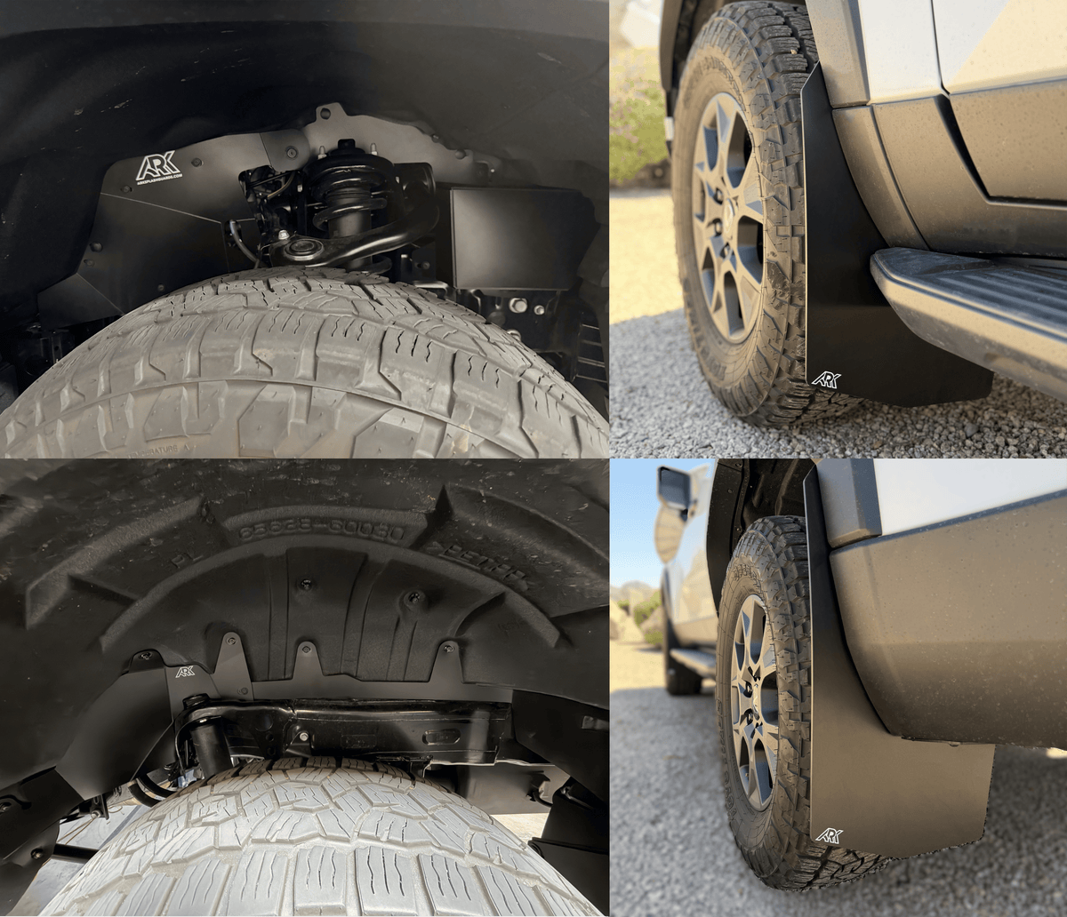 Ark Splash Guards Splash Guard Mudflaps Combo Kit / White 2024-2026 Lexus GX550 Overtrail TriXpoly Complete Kits - Bundle and Save
