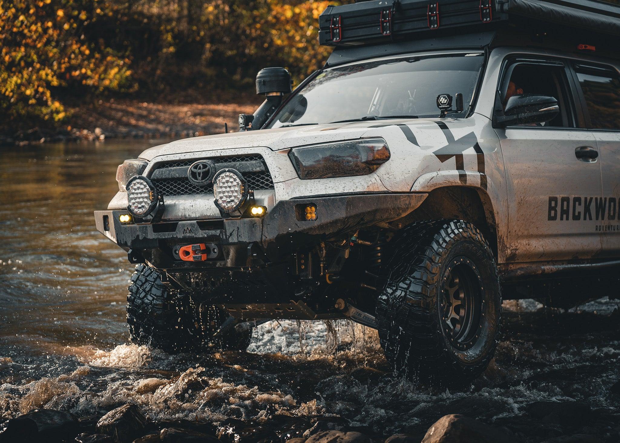 Backwoods Adventure Mods Armor Toyota 4Runner 5th Gen (2010-2024) Hi-Lite Overland Front Bumper [No Bull Bar]