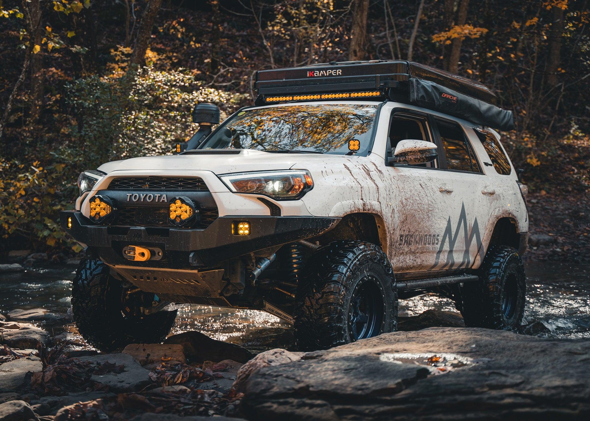Backwoods Adventure Mods Armor Toyota 4Runner 5th Gen (2010-2024) Hi-Lite Overland Front Bumper [No Bull Bar]