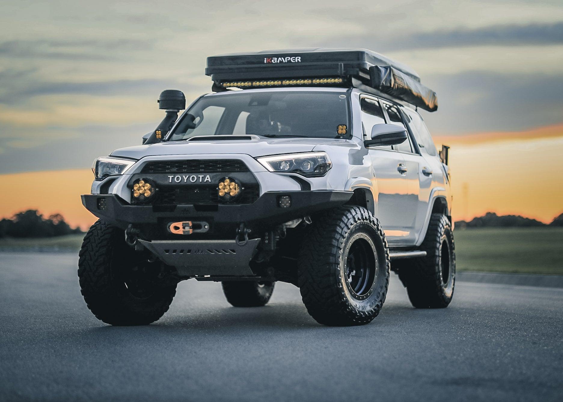 Backwoods Adventure Mods Armor Toyota 4Runner 5th Gen (2010-2024) Hi-Lite Overland Front Bumper [No Bull Bar]