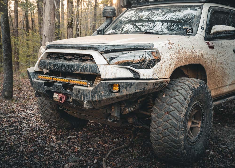 Backwoods Adventure Mods Armor Toyota 4Runner 5th Gen (2010-2024) Hi-Lite Overland Front Bumper [No Bull Bar]
