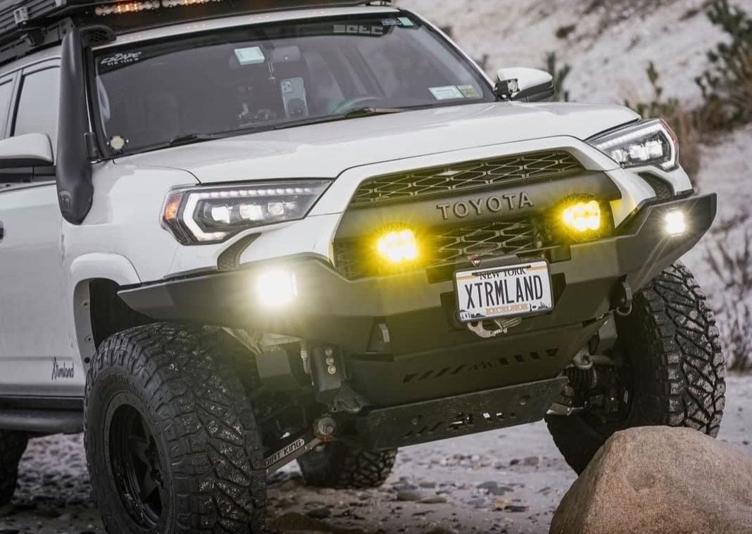 Backwoods Adventure Mods Armor Toyota 4Runner 5th Gen (2010-2024) Hi-Lite Overland Front Bumper [No Bull Bar]