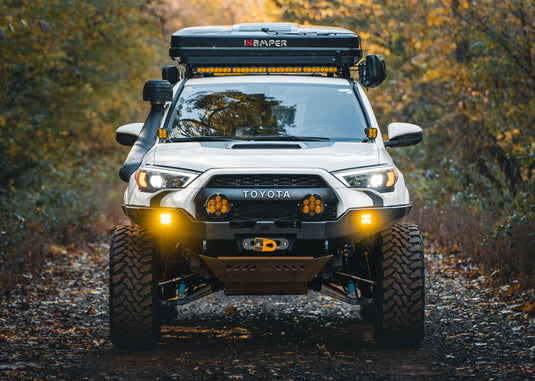 Backwoods Adventure Mods Armor Toyota 4Runner 5th Gen (2010-2024) Hi-Lite Overland Front Bumper [No Bull Bar]