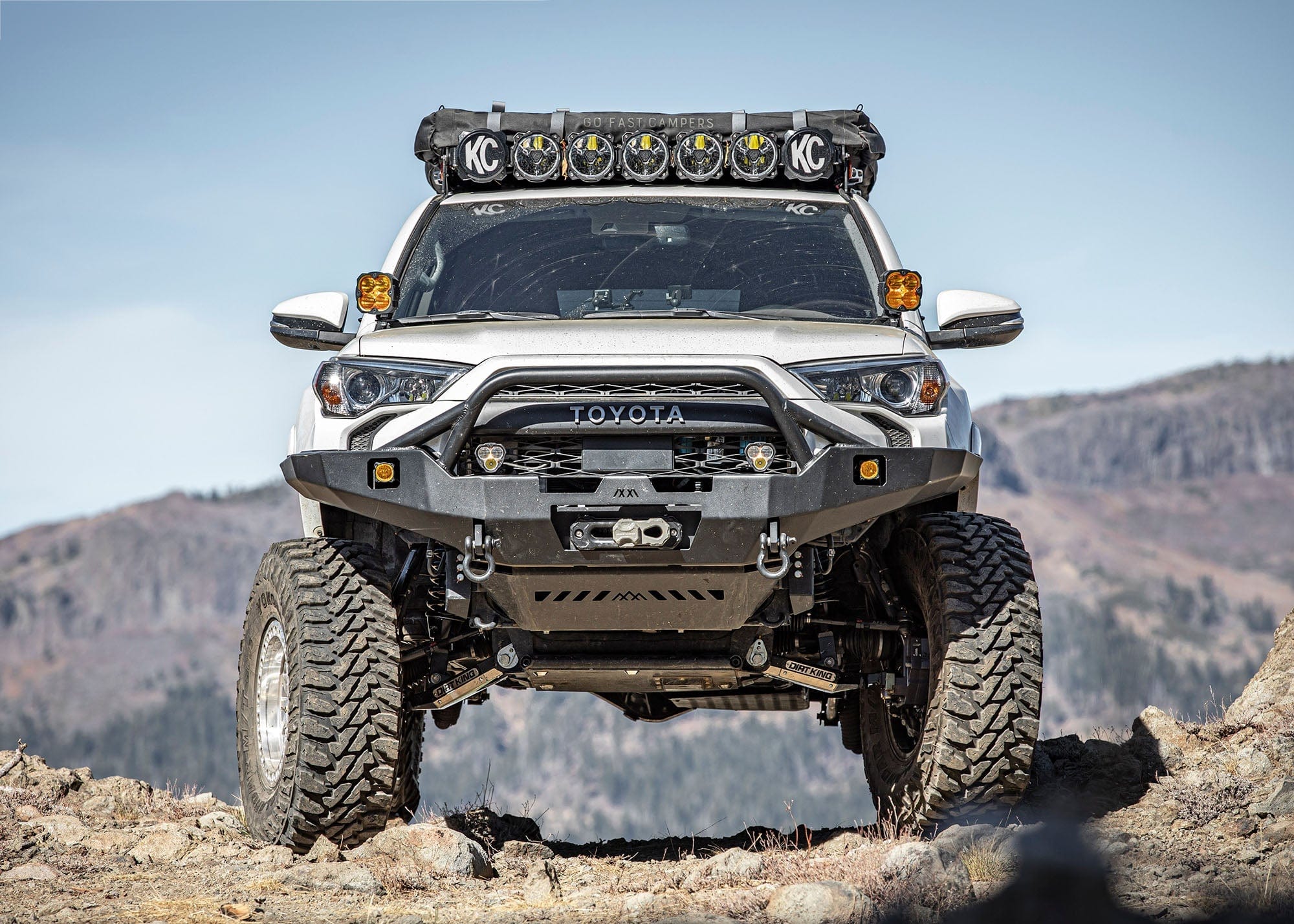 Backwoods Adventure Mods Armor Toyota 4Runner 5th Gen (2010-2024) Hi-Lite Overland Front Bumper [PreRunner Bull Bar]