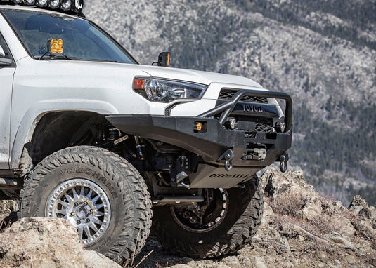 Backwoods Adventure Mods Armor Toyota 4Runner 5th Gen (2010-2024) Hi-Lite Overland Front Bumper [PreRunner Bull Bar]