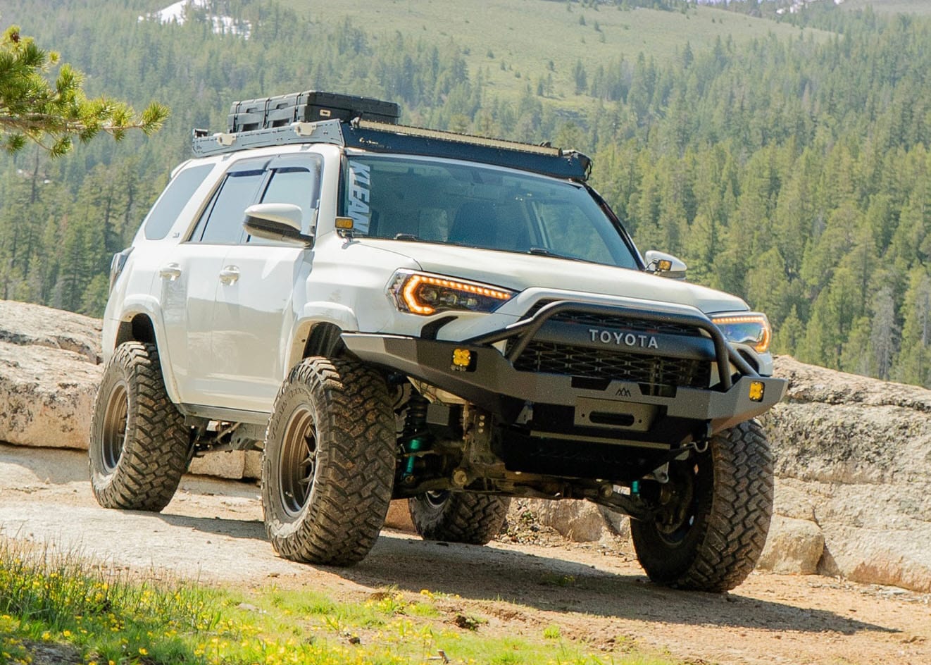 Backwoods Adventure Mods Armor Toyota 4Runner 5th Gen (2010-2024) Hi-Lite Overland Front Bumper [PreRunner Bull Bar]