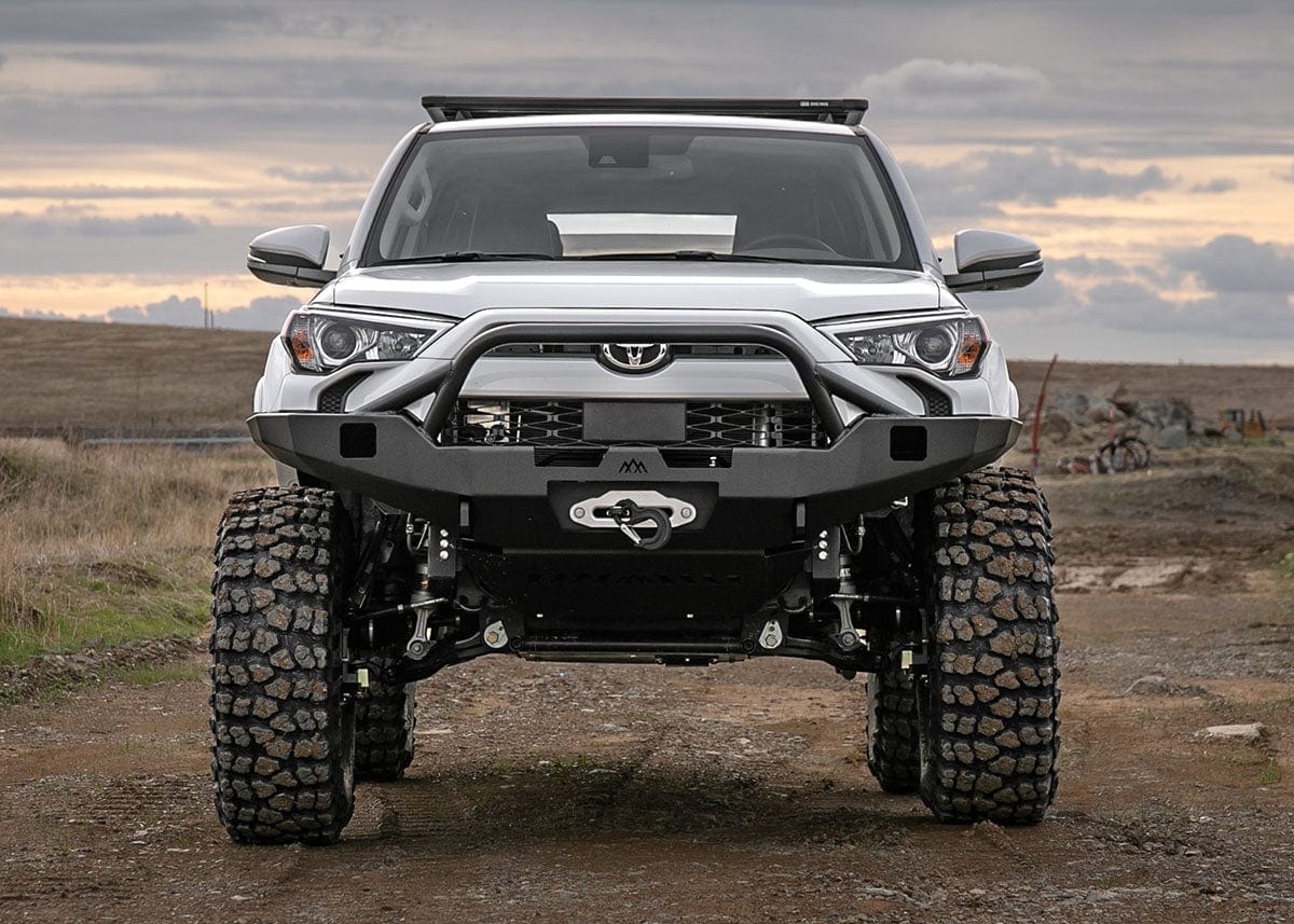 Backwoods Adventure Mods Armor Toyota 4Runner 5th Gen (2010-2024) Hi-Lite Overland Front Bumper [PreRunner Bull Bar]