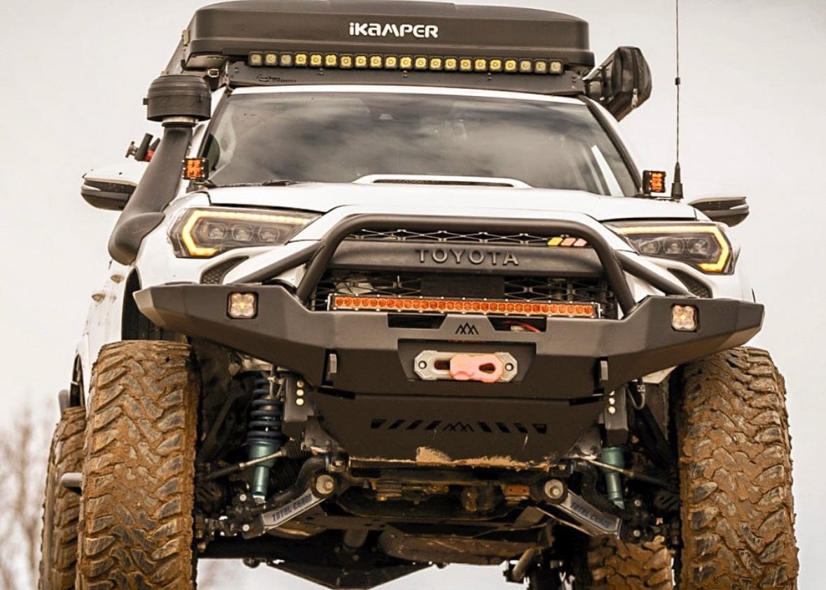 Backwoods Adventure Mods Armor Toyota 4Runner 5th Gen (2010-2024) Hi-Lite Overland Front Bumper [PreRunner Bull Bar]