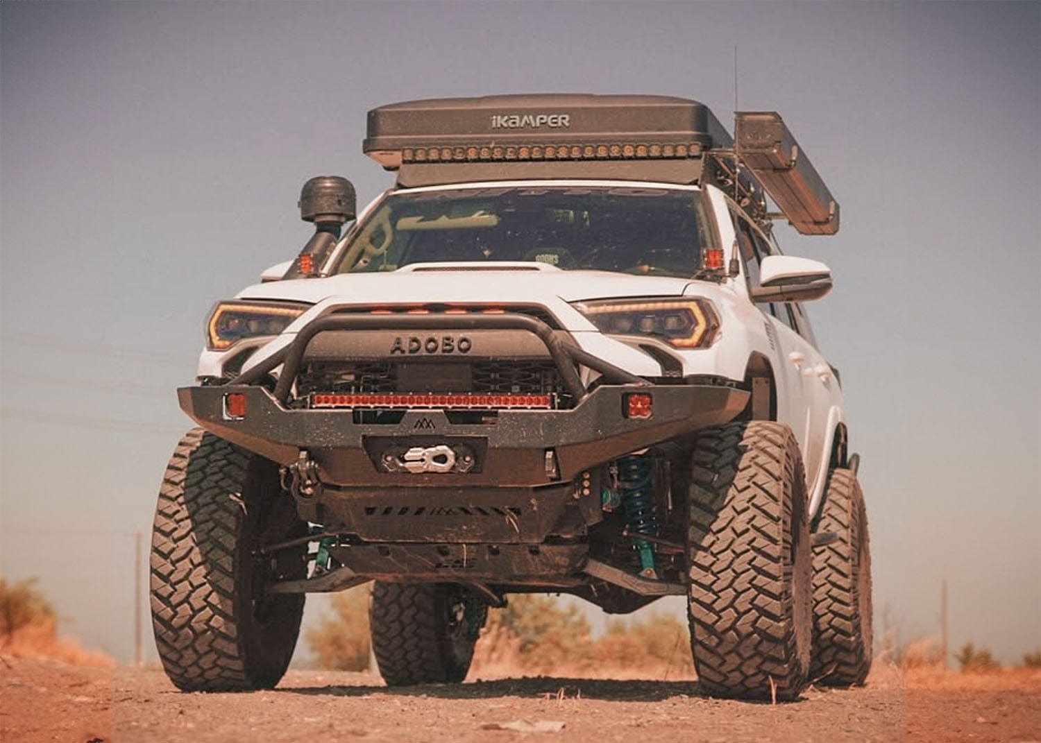 Backwoods Adventure Mods Armor Toyota 4Runner 5th Gen (2010-2024) Hi-Lite Overland Front Bumper [PreRunner Bull Bar]