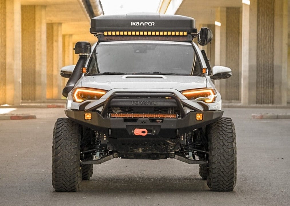 Backwoods Adventure Mods Armor Toyota 4Runner 5th Gen (2010-2024) Hi-Lite Overland Front Bumper [PreRunner Bull Bar]