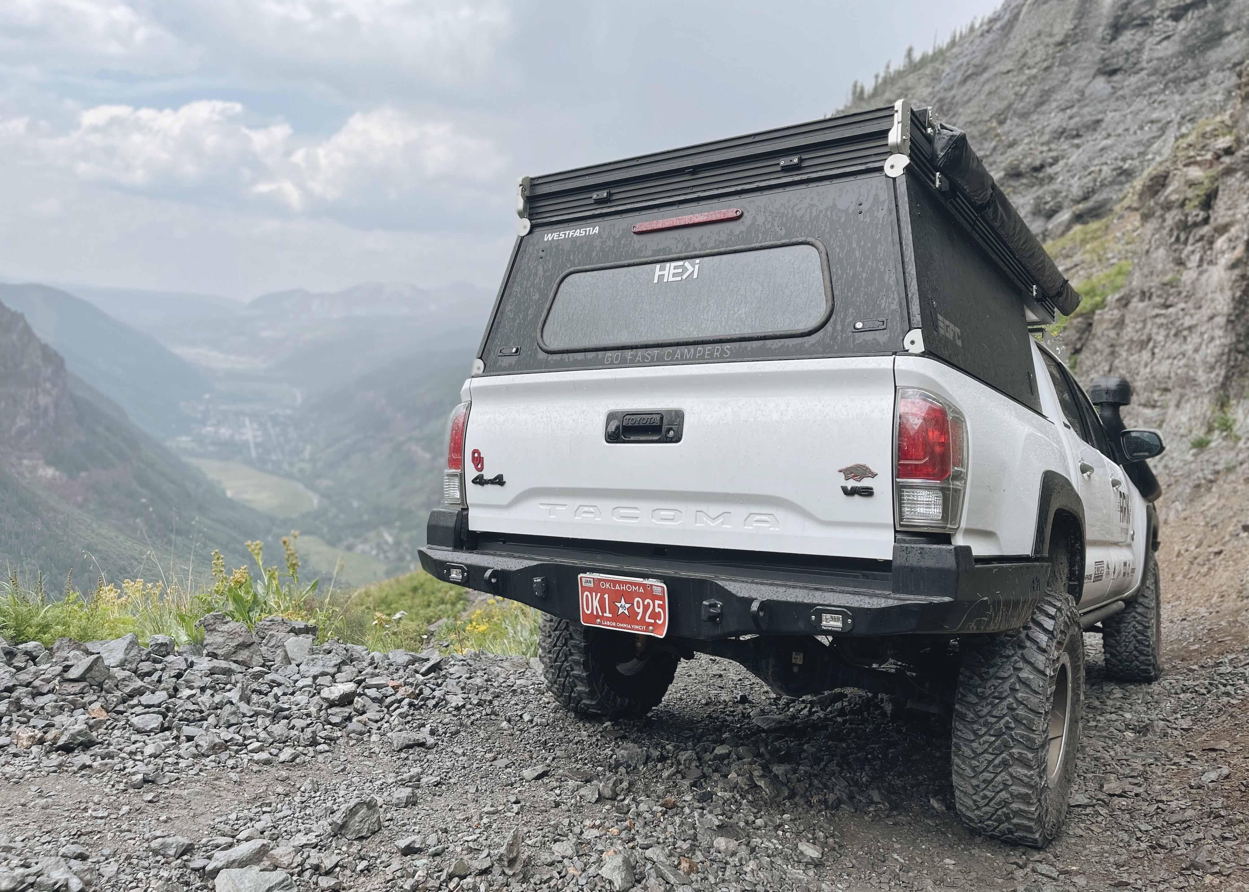Backwoods Adventure Mods Armor Toyota Tacoma 3rd Gen (2016-2023) Hi-Lite High Clearance Rear Bumper