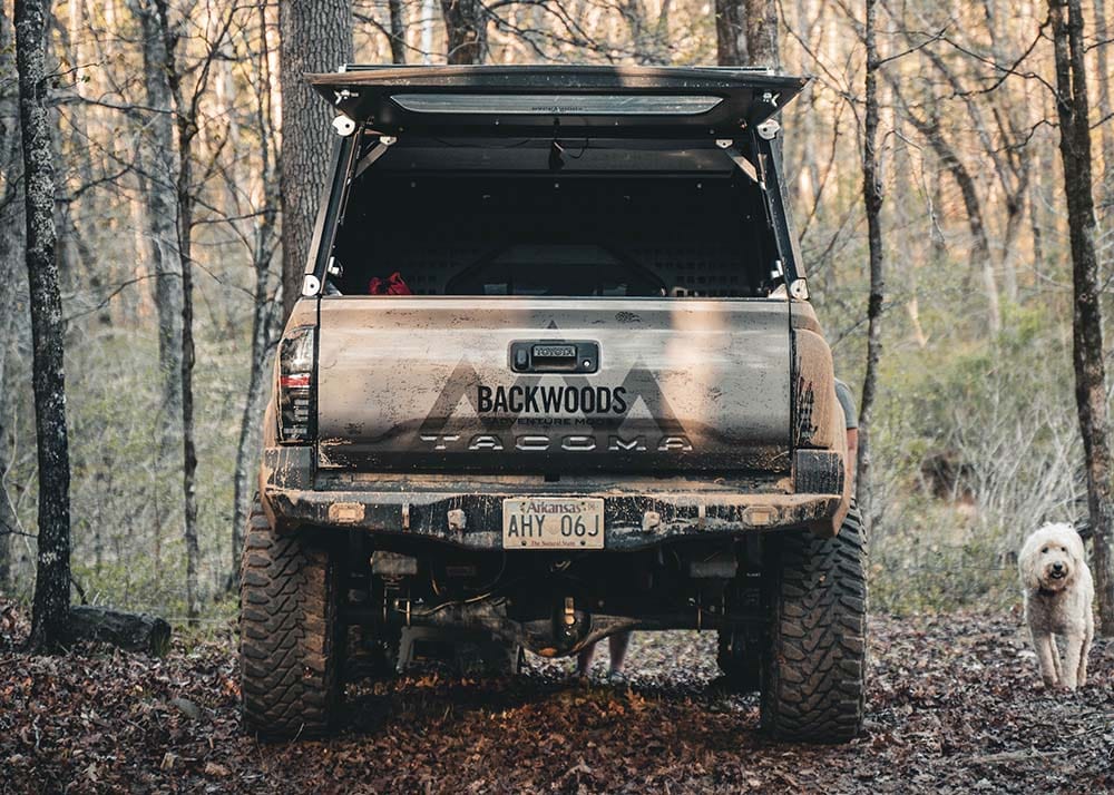 Backwoods Adventure Mods Armor Toyota Tacoma 3rd Gen (2016-2023) Hi-Lite High Clearance Rear Bumper