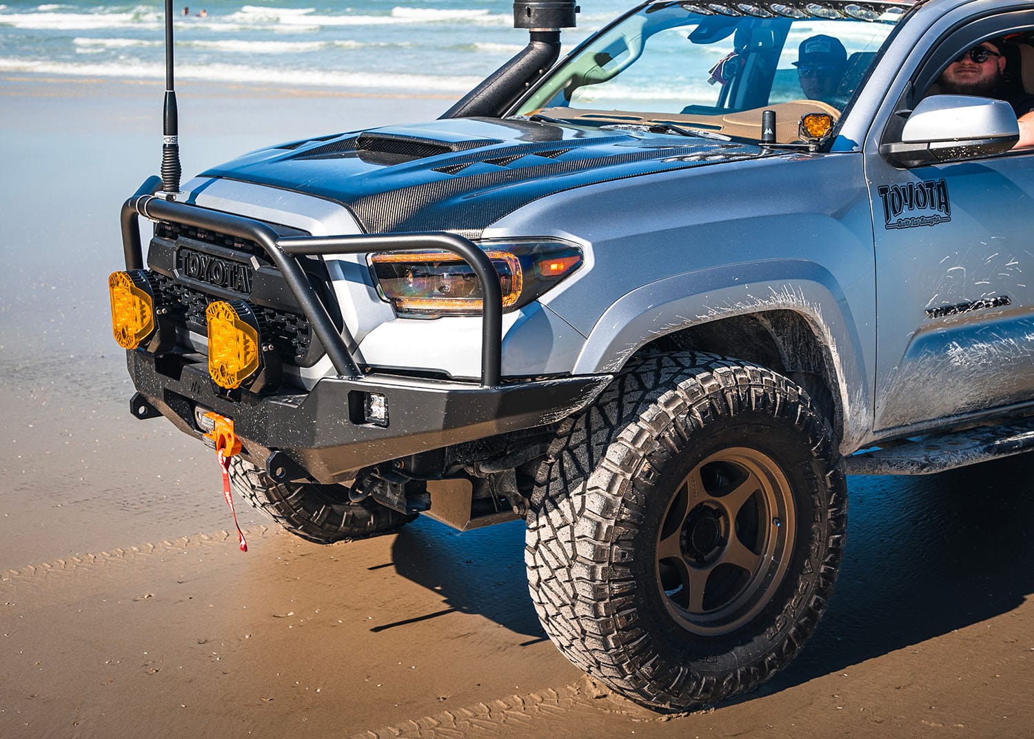 Backwoods Adventure Mods Armor Toyota Tacoma 3rd Gen (2016-2023) Hi-Lite Overland Front Bumper [Bull Bar]