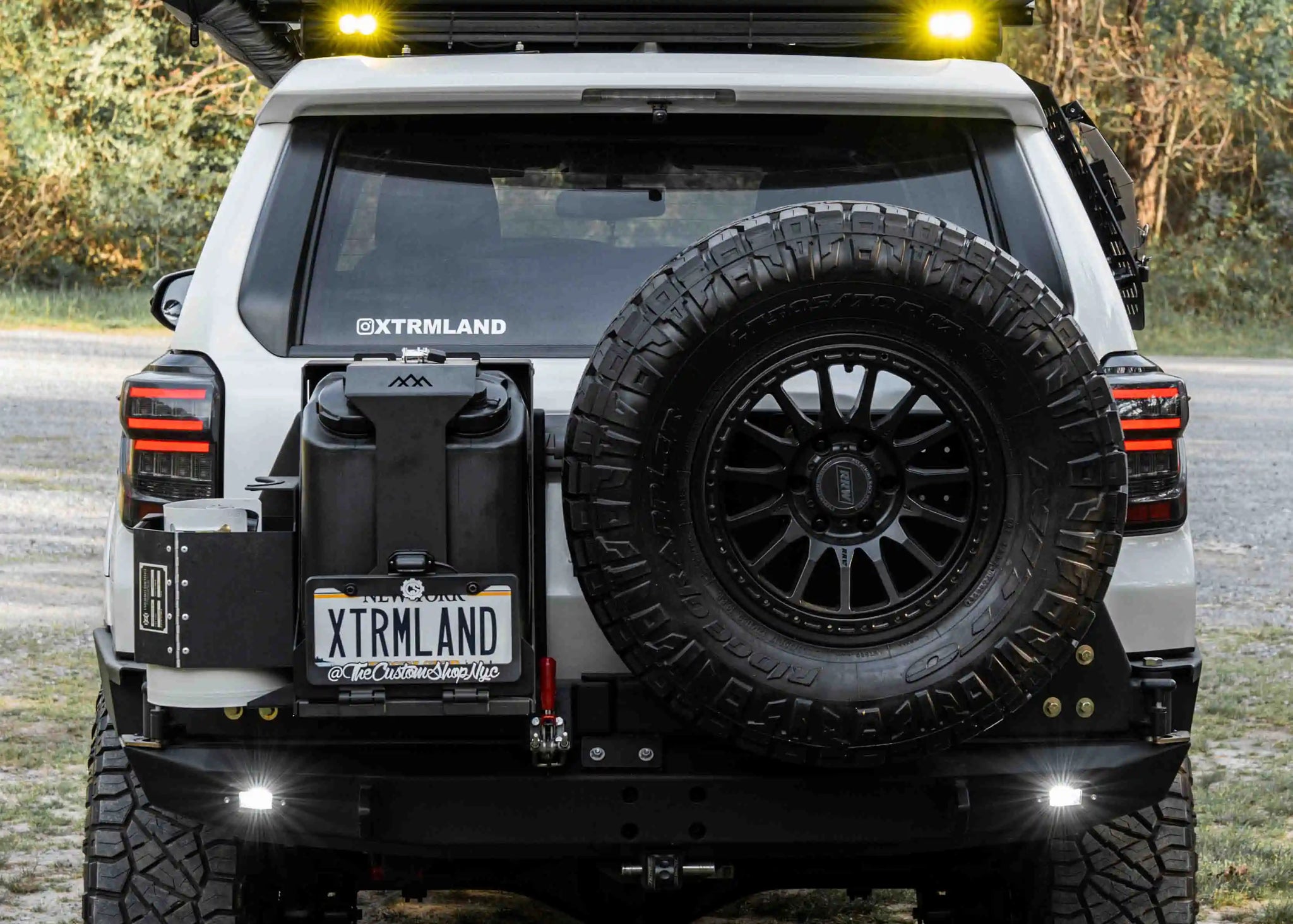 Backwoods Adventure Mods Bed Rack Accessory Brackets Jerry's Can Holder - Dual Universal Jerry Can Carrier