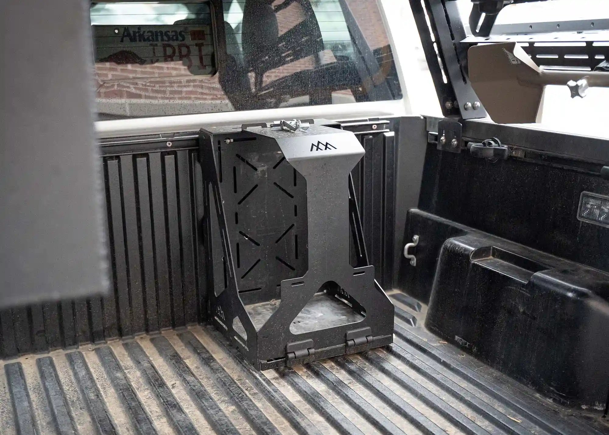 Backwoods Adventure Mods Bed Rack Accessory Brackets Jerry's Can Holder - Dual Universal Jerry Can Carrier