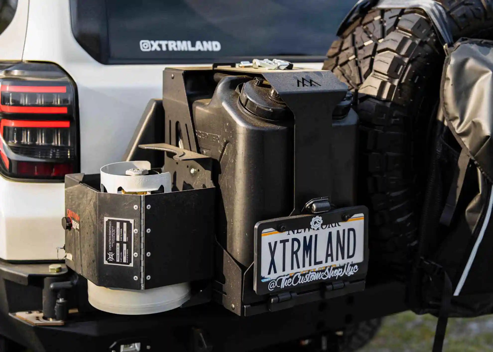 Backwoods Adventure Mods Bed Rack Accessory Brackets Jerry's Can Holder - Dual Universal Jerry Can Carrier