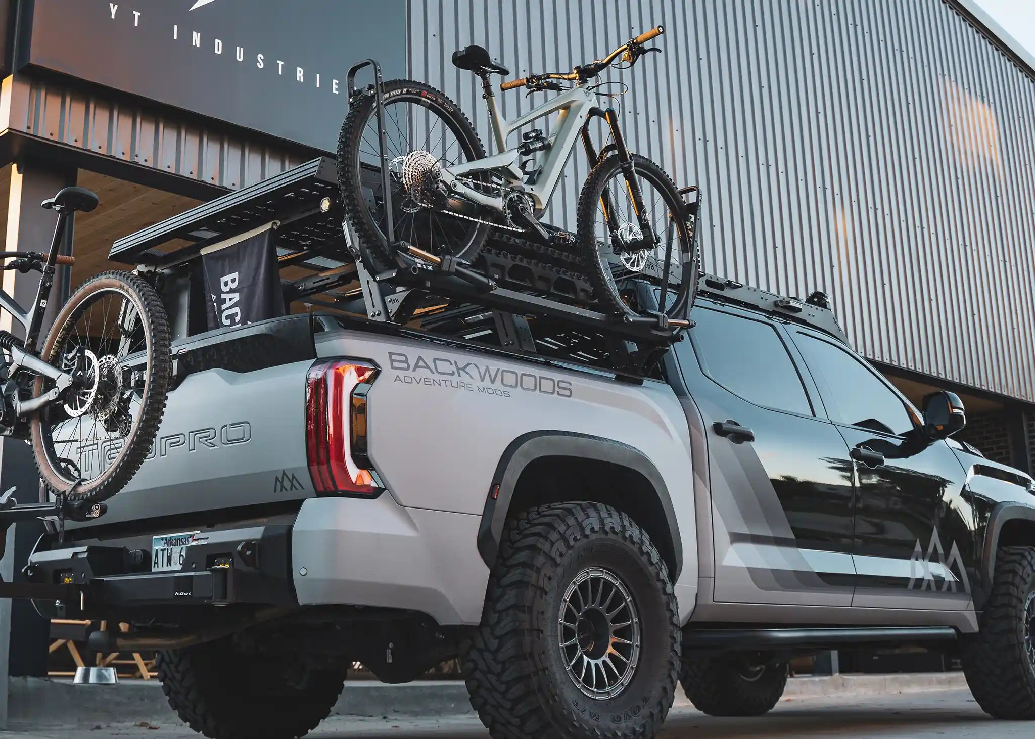 Backwoods Adventure Mods Bed Rack Accessory Brackets Universal Bike Tray Mounts for Bed Racks