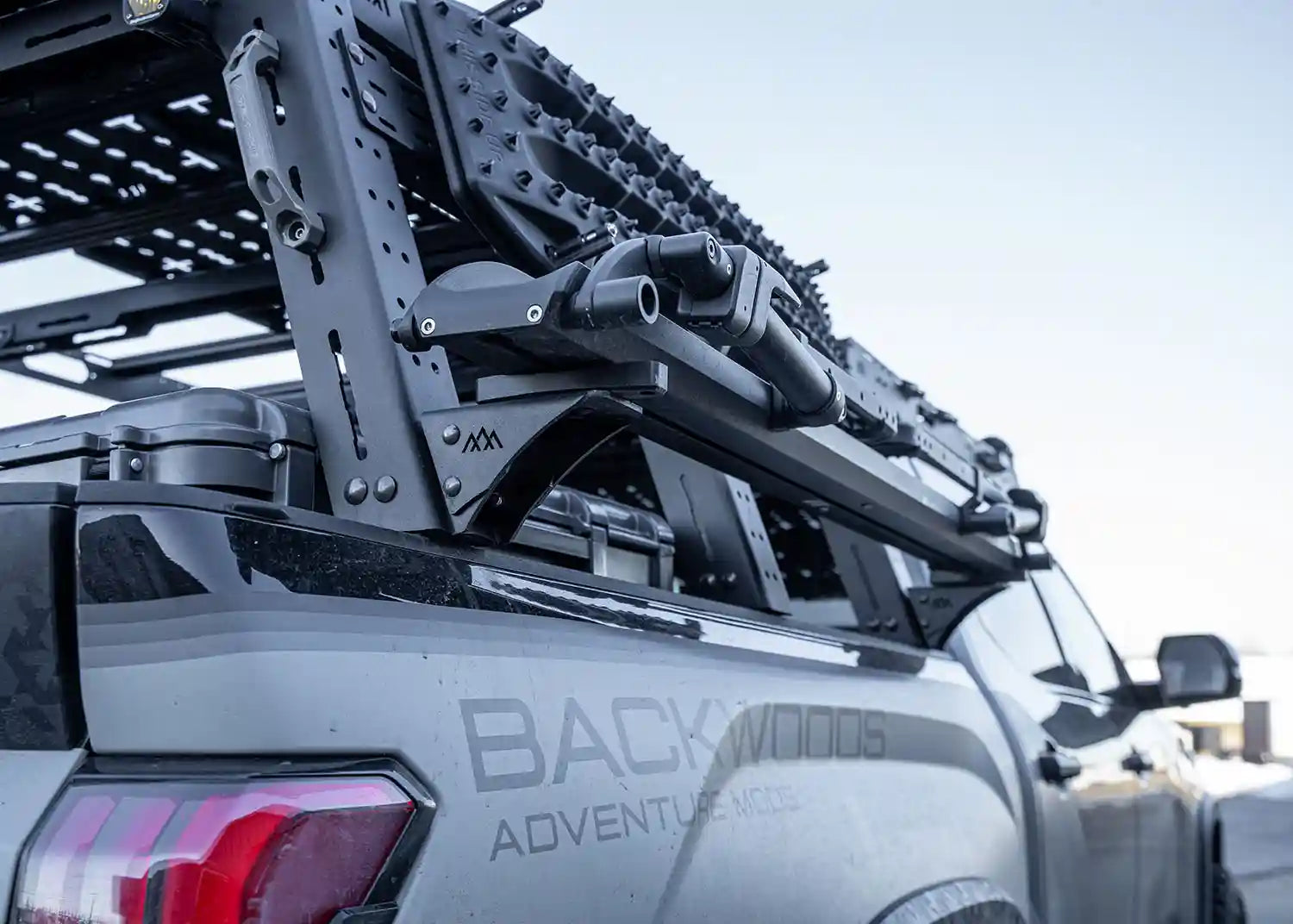 Backwoods Adventure Mods Bed Rack Accessory Brackets Universal Bike Tray Mounts for Bed Racks