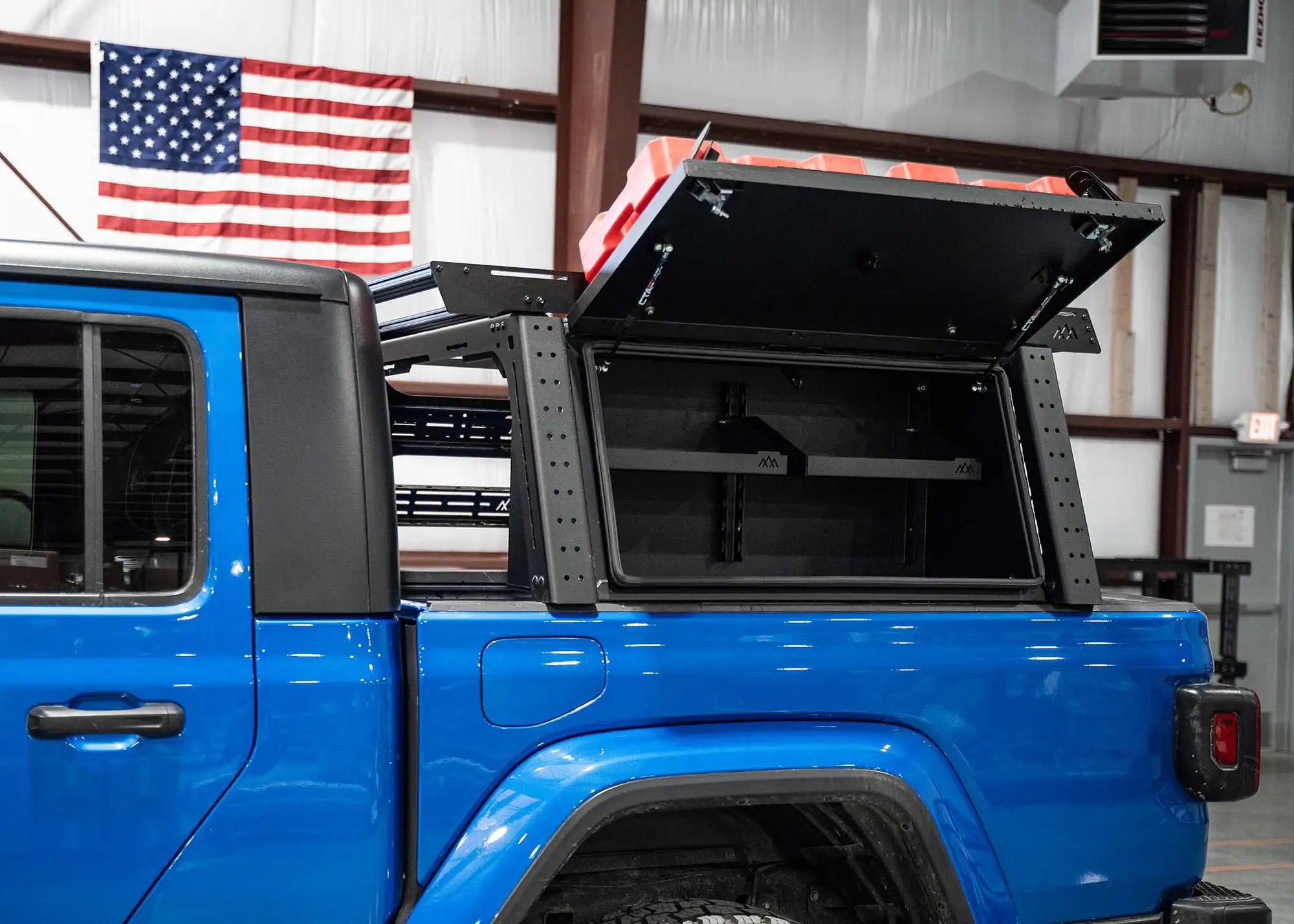 Backwoods Adventure Mods Bed Rack Overland Bed Rack Storage Box - Jeep Gladiator