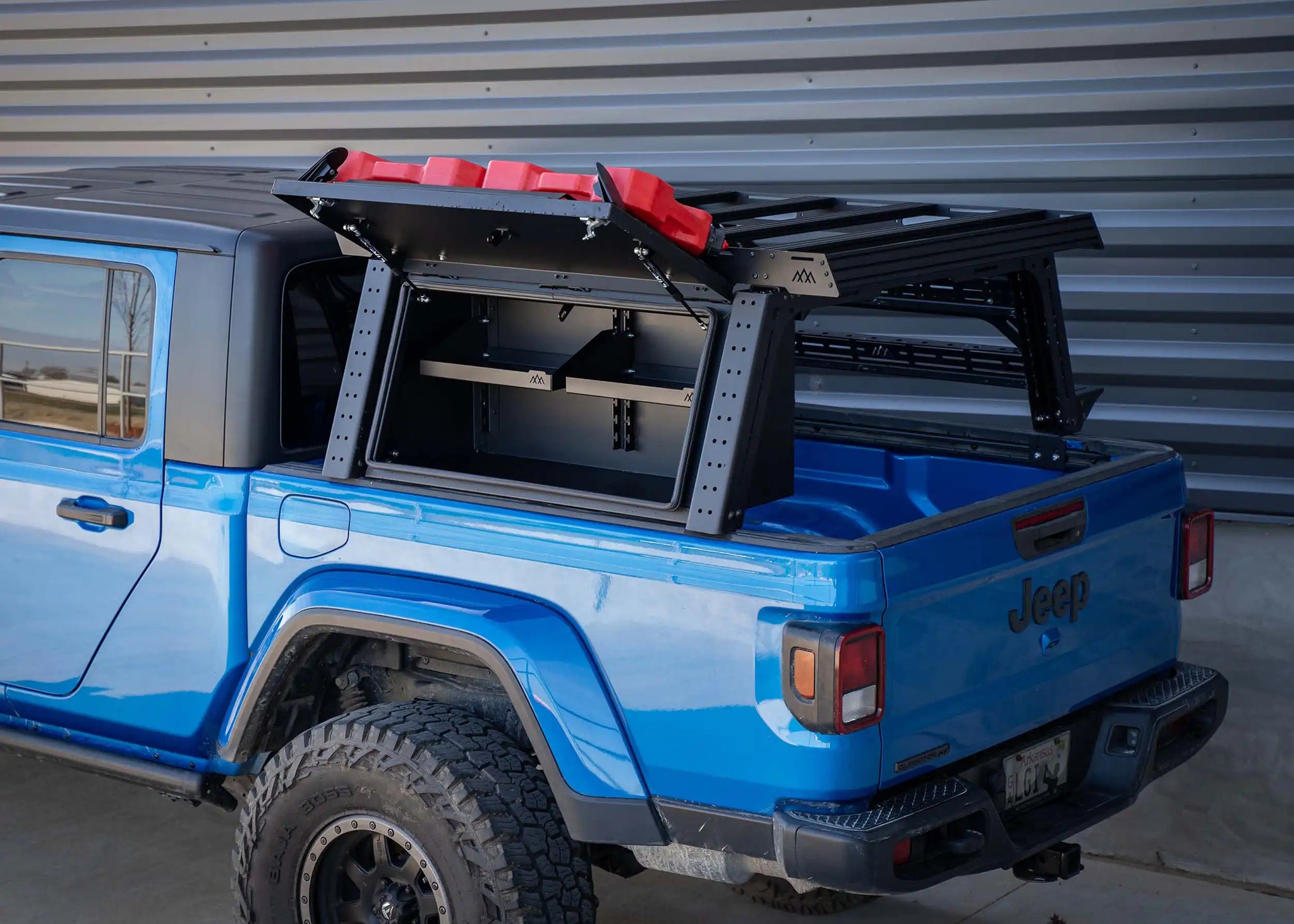 Backwoods Adventure Mods Bed Rack Overland Bed Rack Storage Box - Jeep Gladiator