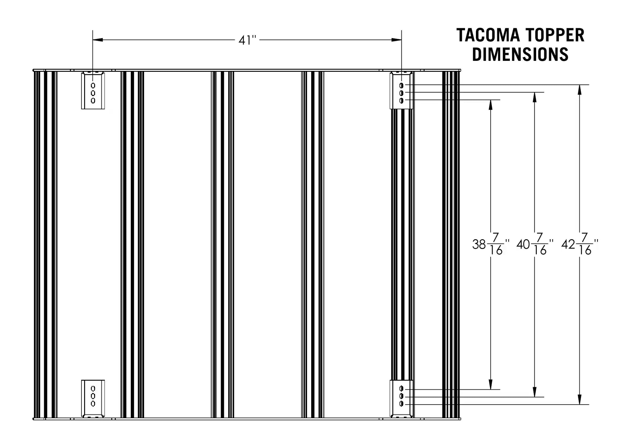 Backwoods Adventure Mods Bed Rack Toyota Tacoma Bed Rack - DRIFTR Topper (Add-on)