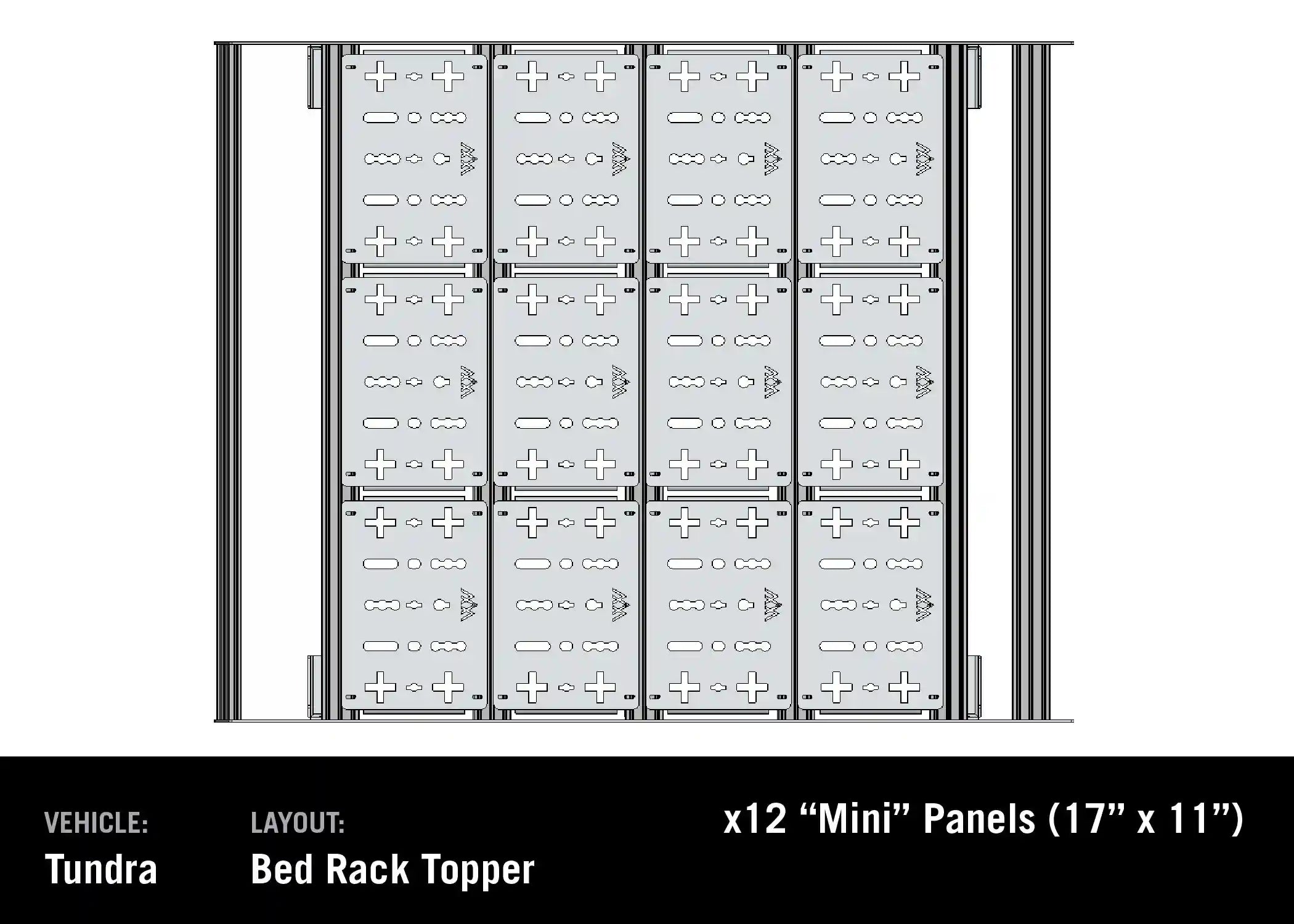 Backwoods Adventure Mods Bed Rack Toyota Tundra Bed Rack - DRIFTR Topper (Add-on)