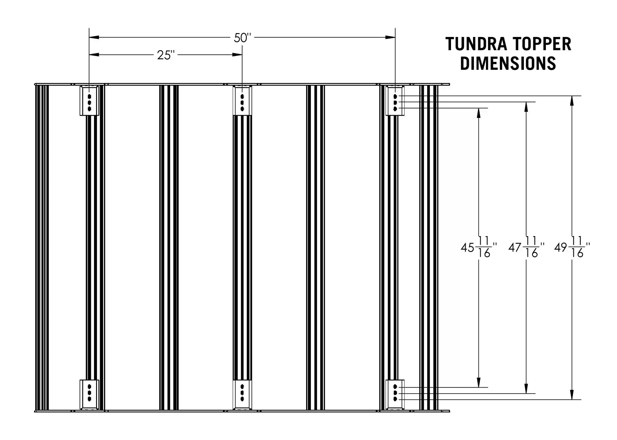 Backwoods Adventure Mods Bed Rack Toyota Tundra Bed Rack - DRIFTR Topper (Add-on)
