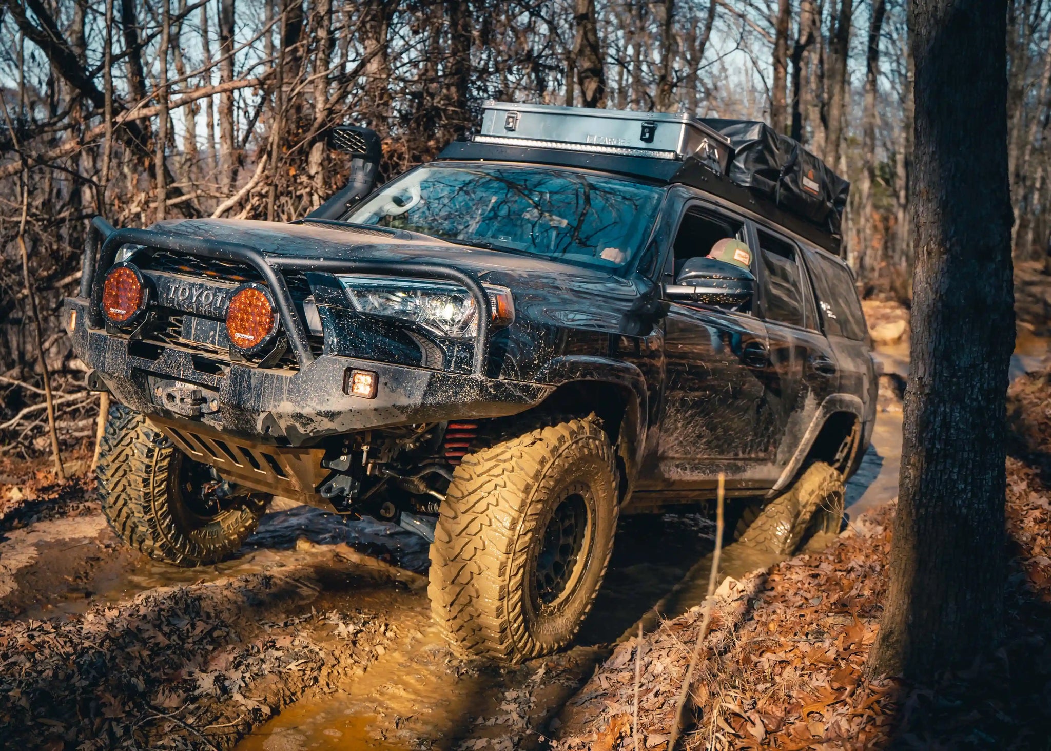 Backwoods Adventure Mods Front Bumper Hi-Lite Overland Toyota 4Runner Front Bumper 5th Gen (2010-2024) [Bull Bar]