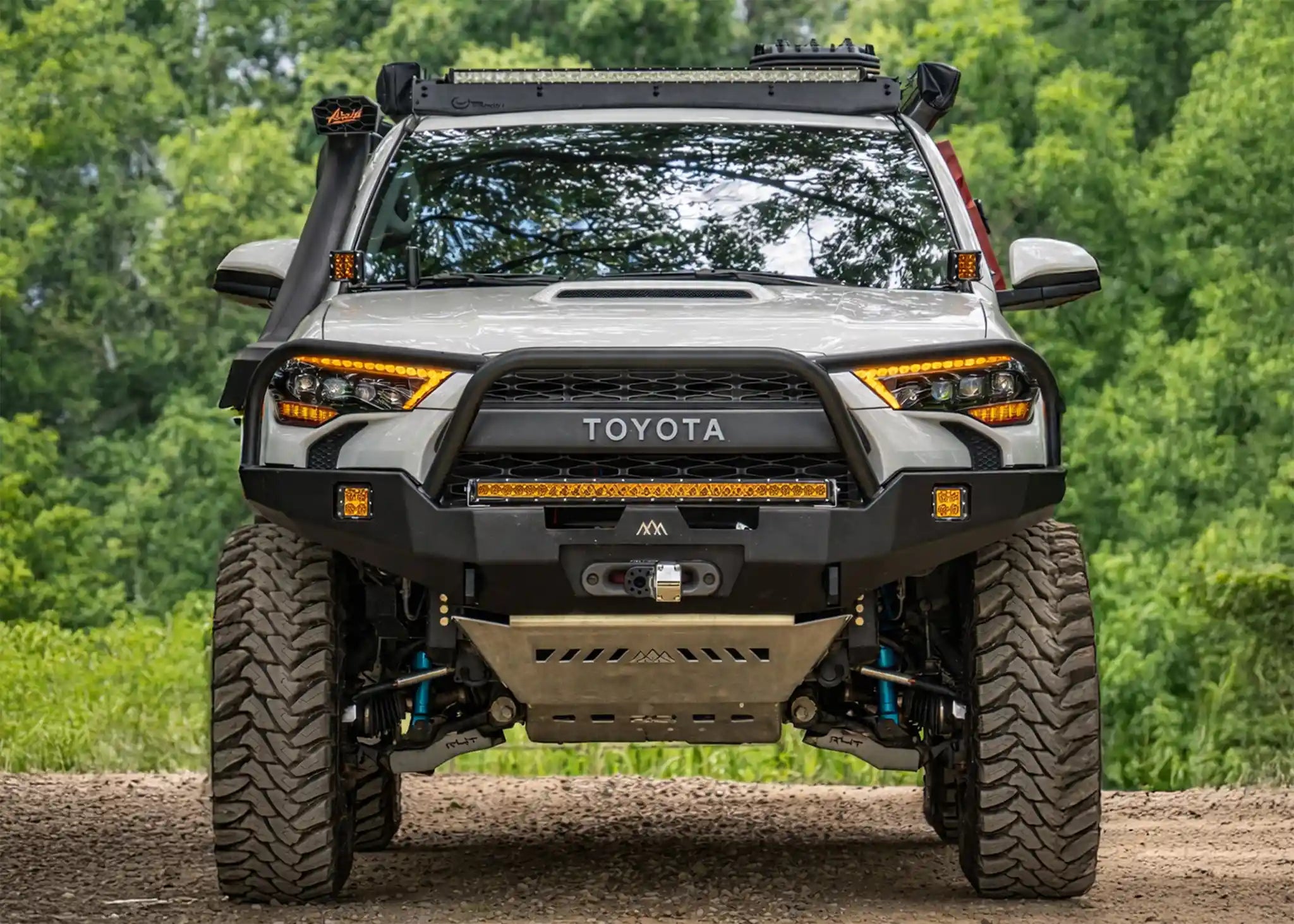 Backwoods Adventure Mods Front Bumper Hi-Lite Overland Toyota 4Runner Front Bumper 5th Gen (2010-2024) [Bull Bar]
