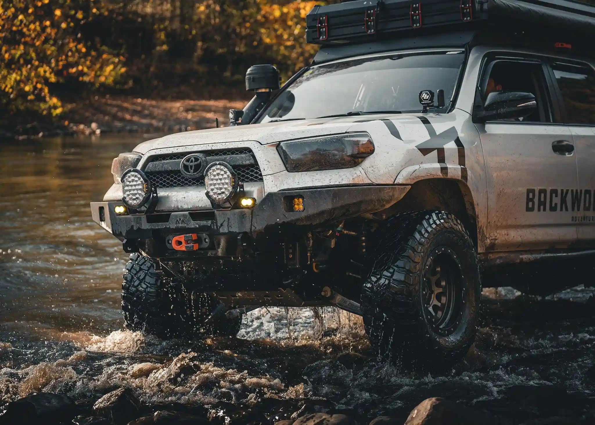 Backwoods Adventure Mods Front Bumper Hi-Lite Overland Toyota 4Runner Front Bumper 5th Gen (2010-2024) [No Bull Bar]
