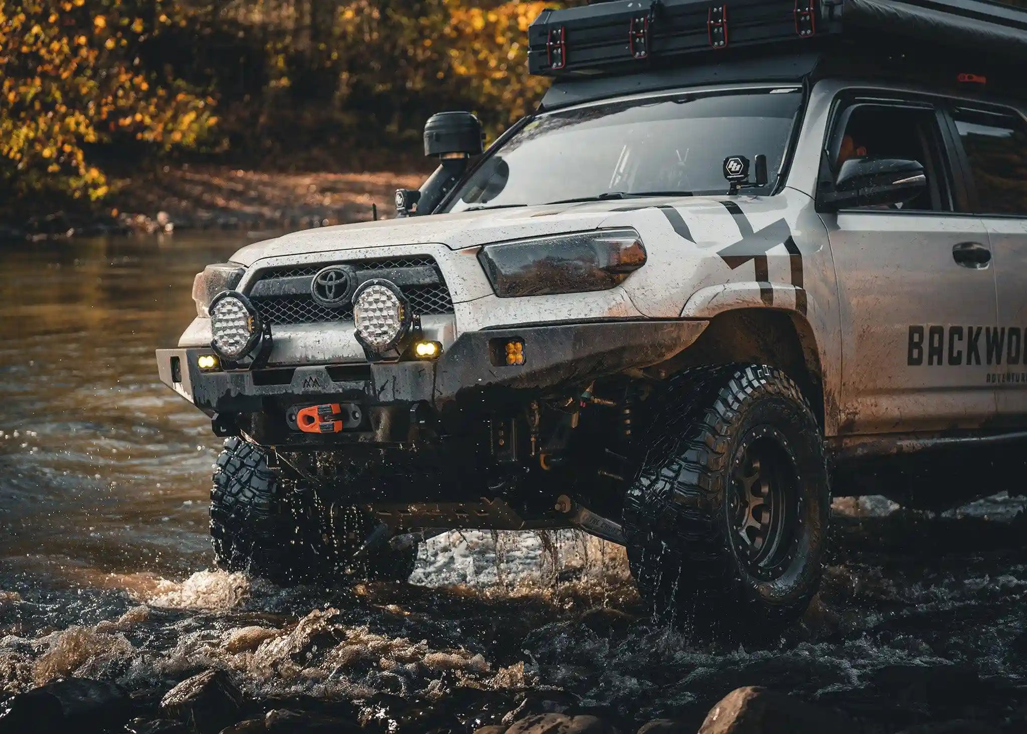 Backwoods Adventure Mods Front Bumper Hi-Lite Overland Toyota 4Runner Front Bumper 5th Gen (2010-2024) [No Bull Bar]
