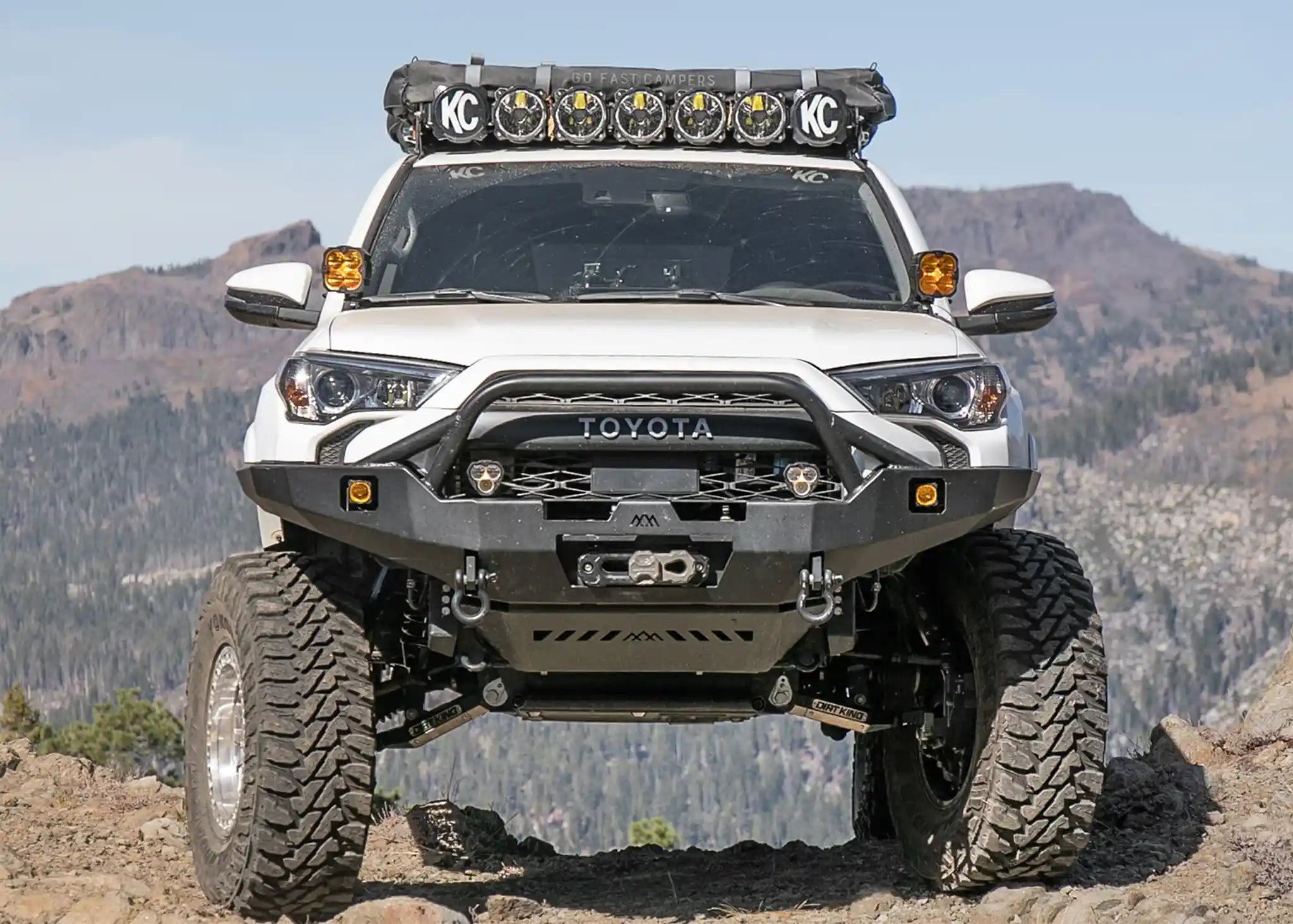 Backwoods Adventure Mods Front Bumper Hi-Lite Overland Toyota 4Runner Front Bumper 5th Gen (2010-2024) [PreRunner Bull Bar]