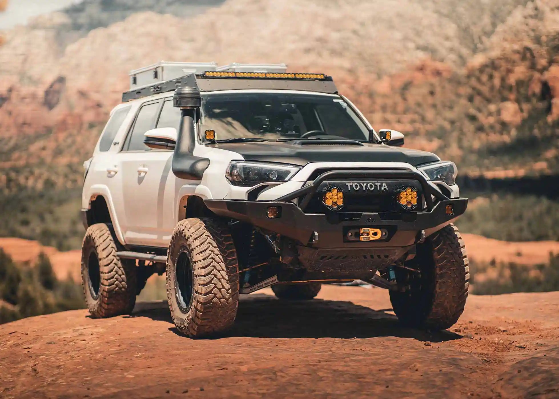 Backwoods Adventure Mods Front Bumper Hi-Lite Overland Toyota 4Runner Front Bumper 5th Gen (2010-2024) [PreRunner Bull Bar]