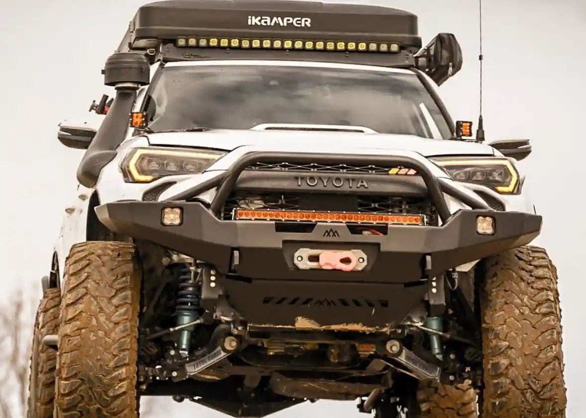 Backwoods Adventure Mods Front Bumper Hi-Lite Overland Toyota 4Runner Front Bumper 5th Gen (2010-2024) [PreRunner Bull Bar]