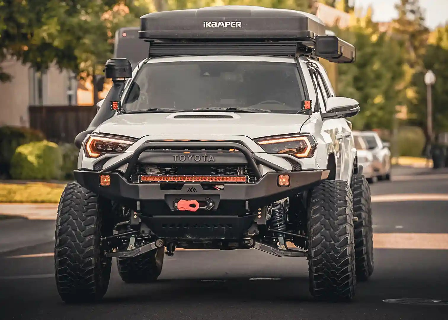 Backwoods Adventure Mods Front Bumper Hi-Lite Overland Toyota 4Runner Front Bumper 5th Gen (2010-2024) [PreRunner Bull Bar]