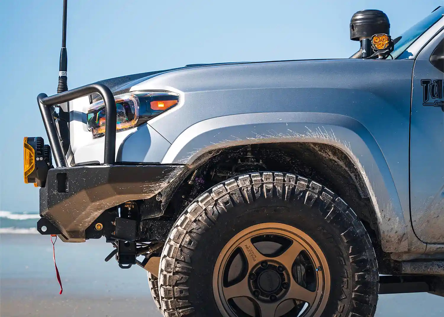 Backwoods Adventure Mods Front Bumper Hi-Lite Overland Toyota Tacoma Front Bumper 3rd Gen (2016-2023) [Bull Bar]