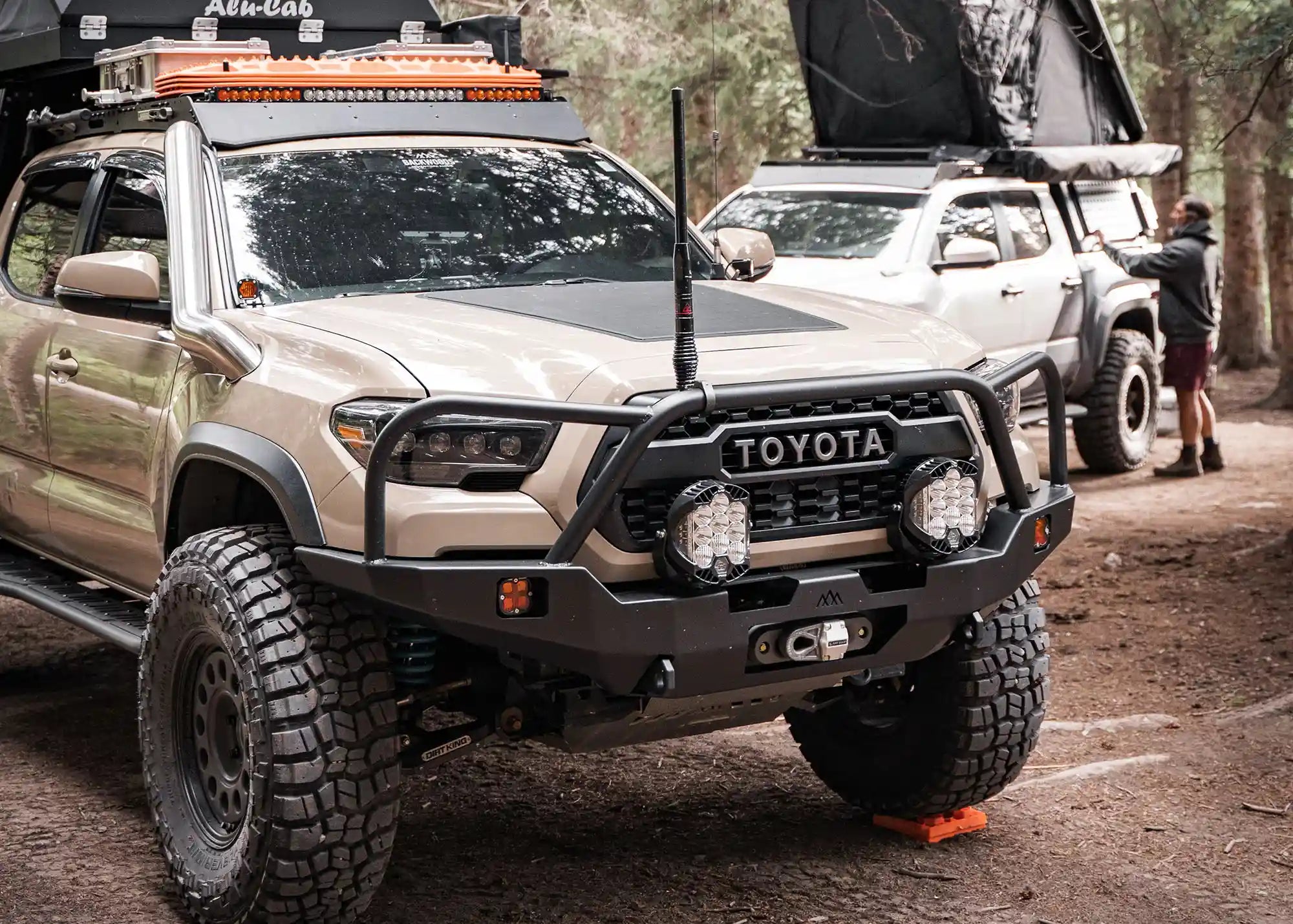 Backwoods Adventure Mods Front Bumper Hi-Lite Overland Toyota Tacoma Front Bumper 3rd Gen (2016-2023) [Bull Bar]