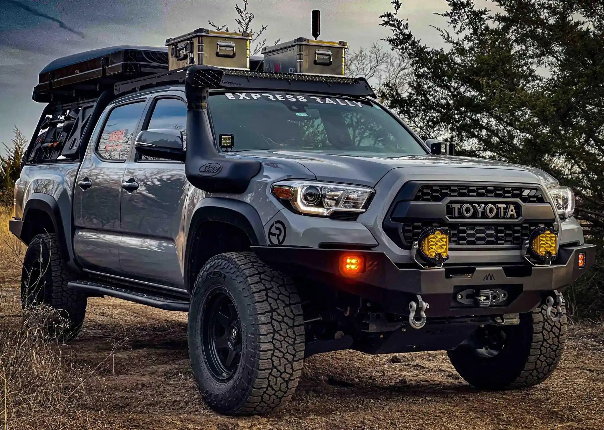 Backwoods Adventure Mods Front Bumper Hi-Lite Overland Toyota Tacoma Front Bumper 3rd Gen (2016-2023) [No Bull Bar]