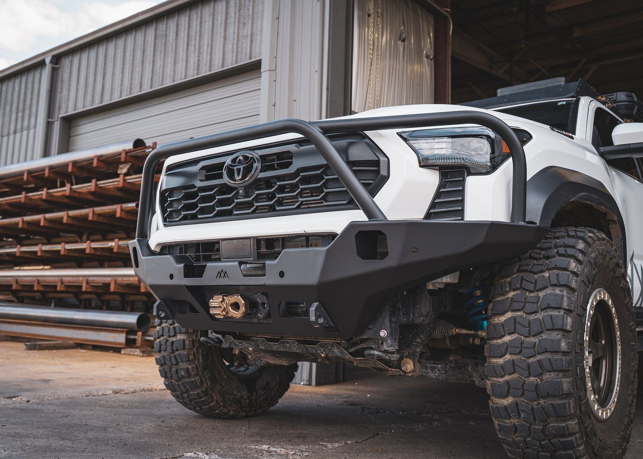 Backwoods Adventure Mods Front Bumper Hi-Lite Overland Toyota Tacoma Front Bumper 4th Gen (2024-2025) [Bull Bar]